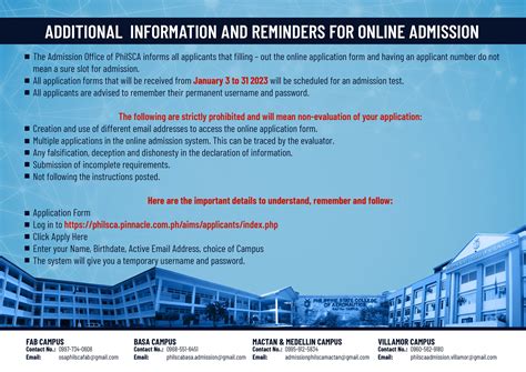 philsca contact number registrar